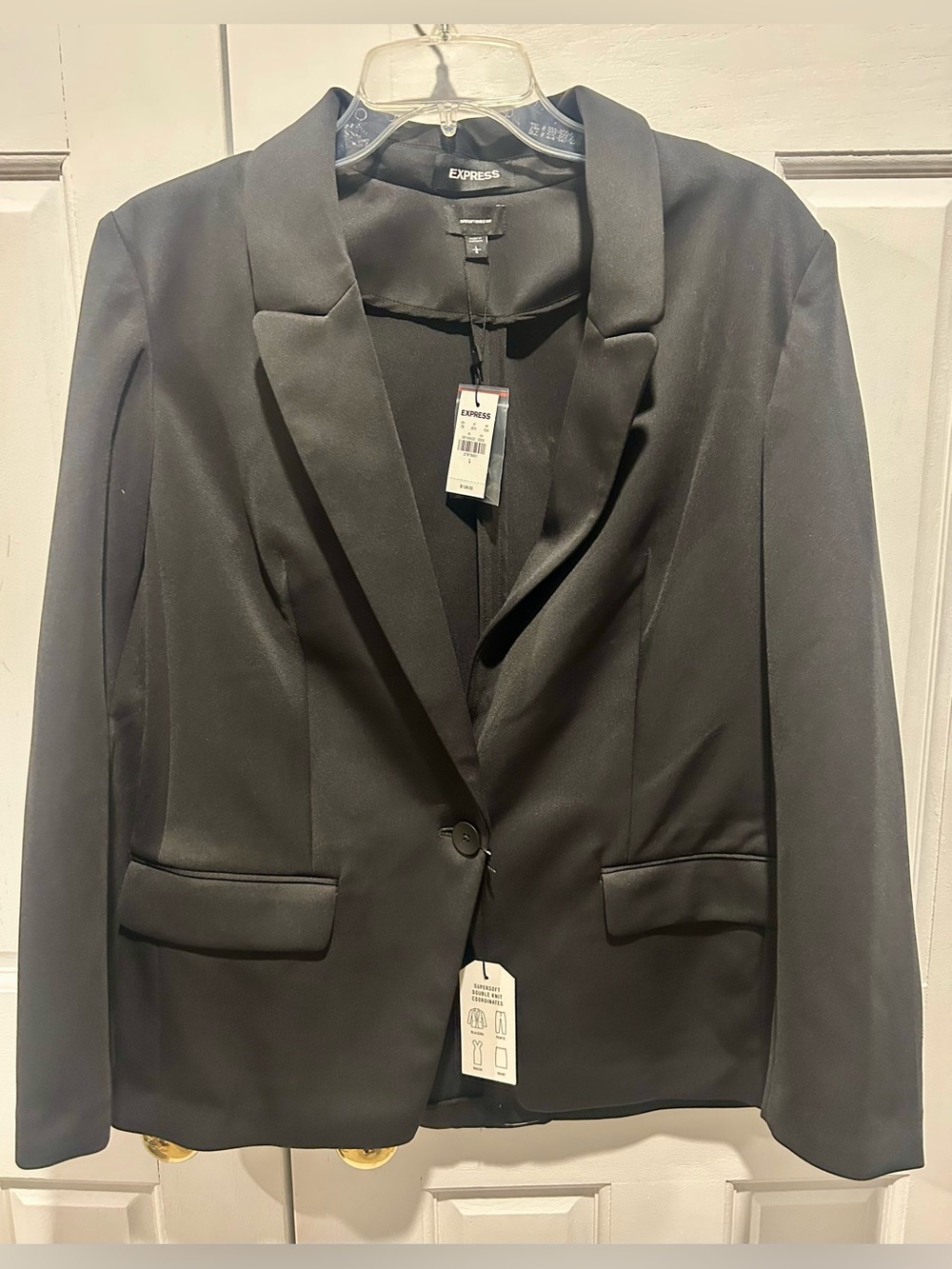 Express Black Women's Single-Button Blazer